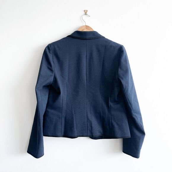 The Academy Blazer Womens Blazer Jacket Career Formal Navy Blue Size 12 - Picture 2 of 7